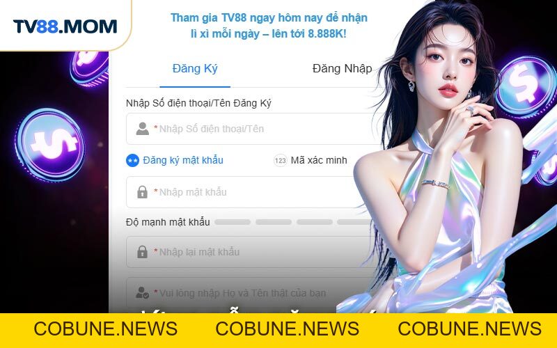 Đăng Ký TV88 Bước Khởi Đầu Trải Nghiệm Cá Cược - COBUNE